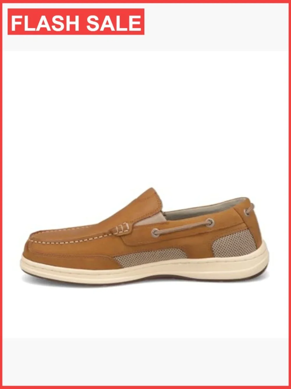 Men's Boat Shoes - Water Resistant Leather Loafers with Cushioned Insole